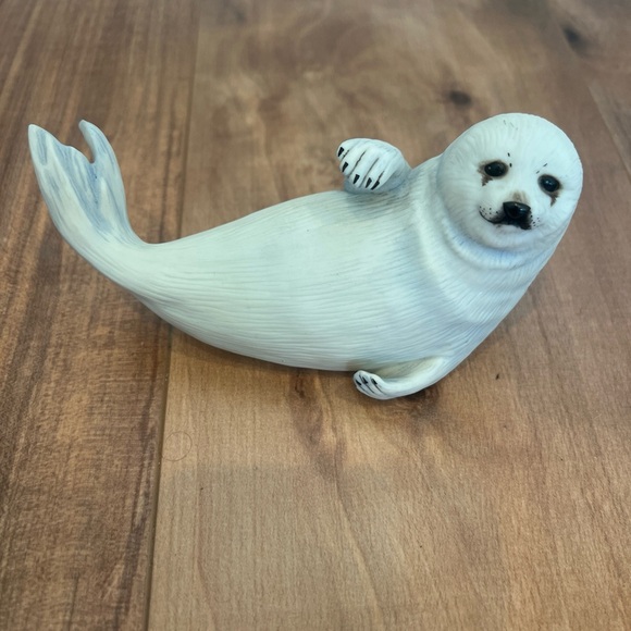 VTG Seal Snow Pup 1987 Franklin Mint Official Humane Society Figurine - Picture 4 of 7